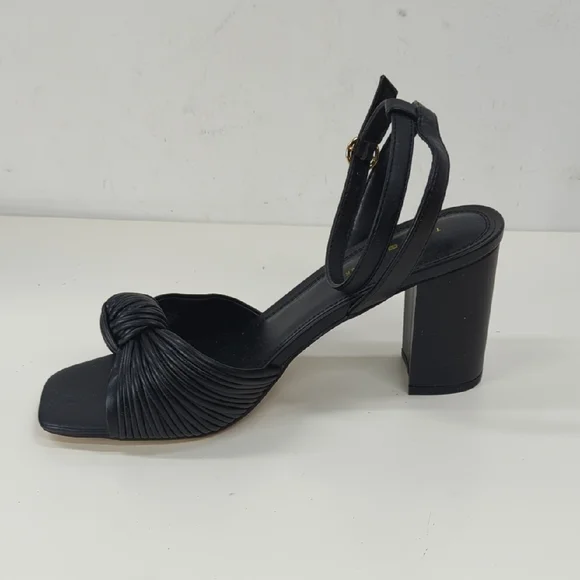 TOMMY HILFIGER Knot Block Sandals Black Size 10 - Picture 7 of 12